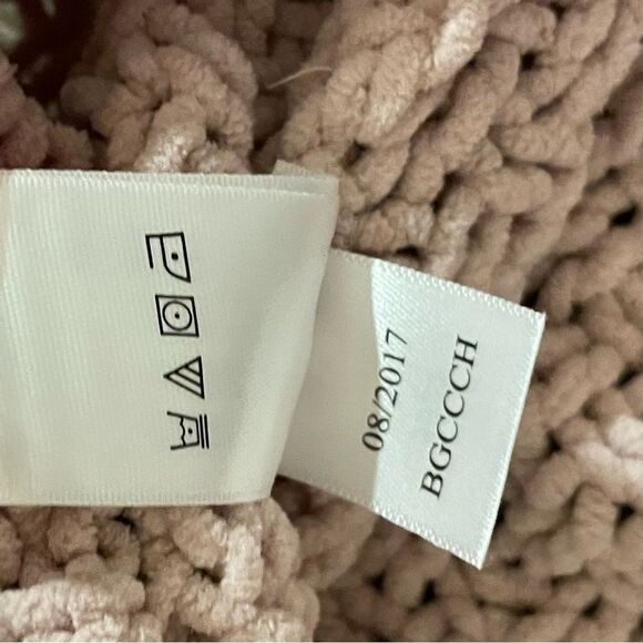 Aeropostale Blush Pink Cable Knit Long Sleeve Sweater Size Large - Picture 7 of 11